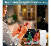 Christmas Candle Moulds Set Of 2 Silicone 3d Gnome Silicone Mold Elf Candle Mold Soap Mold Silicone Mould Diy Scented Candle Decoration