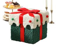 Christmas Candy Box | Bow Ribbon Seasonal Wrapping Container | Holiday Party Favor Boxes For Hosts Friends Employees Home Apartment Office Families Parties Gatherings Themed Events