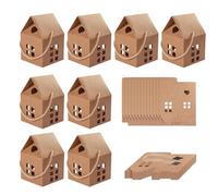 Christmas Candy Boxes - 30 Pieces House Shape Containers | Holiday Cookie Box For Kids Adults Home Wedding Birthday Festival Party Family Gathering And Others