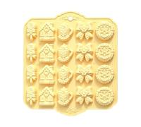 Christmas Candy Molds | 20-Grid Food Grade DIY Gingerbread Bell Tree Making | 28x25x2.1cm/11.02x9.84x0.83 Inches Candy Molds Christmas Decorations For Jelly Cupcake