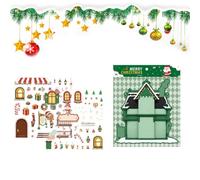 Christmas Candy Workshop Scene Decals, Miniature Stickers, DIY Craft Decor | Christmas Scene Decals, Miniature Workshop Stickers, Candy Theme, DIY Craft Decor, Scrapbooking, Holiday Project Details