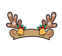 Christmas Car Decal - 3.14 Inches Front Rear Logo Sticker Decor | PVC Festive Design - PVC Santa Hat Reindeer Antlers Waterproof Decorative Logo for Cars Trucks Family Road Trips