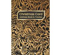 Christmas Card Address Book: Contact Detail Book for Christmas Time, tracking sent and received greeting cards