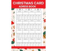 Christmas Card Address Book: Nice Organize Your Holiday Mailing List for Years: Track Sent & Received Cards, Addresses, Gift List & More