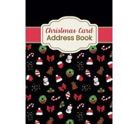 Christmas Card Adress Book: Alphabetical indexed notebook for addresses to send Christmas greetings and wishes