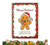 Christmas Card Holder Book - 10 Pages Spiral Bound Organizer | Card Storage Booklet For Christmas Greetings, Family Memories, Office Exchanges, Party Favors, And Stocking .