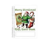 Christmas Card Keeper Book - Holiday Organizer For Greeting Storage | Paper Material With Spiral Binding, For Wedding Invitations, Birthday Letters, Festival Wishes, Gift Memories