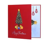Christmas Card Pop-Up Card, Handmade Card, Christmas Greeting Cards, Interactive Holiday Cards, Creative Christmas Cards, Portable For Christmas Day Greetings, Blessings