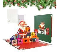 Christmas Cards, Seasonal Decor for Home Holidays, Money Holder Greeting Supplies With Envelopes, 3D Cards For Kids Teens Adults Family Friends Birthday Winter Holiday
