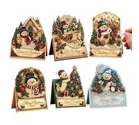 Christmas Cards with Envelopes - Rhinestone Postcards Table Ornament Set | Pearl Painting Kit for Birthday Party Festival Holiday Bookshelf Home Bedside