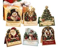 Christmas Cards with Envelopes - Rhinestone Postcards Table Ornament Set | Pearl Painting Kit for Birthday Party Festival Holiday Bookshelf Home Bedside