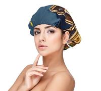 Christmas Carnival Village Adulte Bonnet de Nuit Satin Bonnet de Nuit Élastique Bonnet de Nuit Réglable Couverture de Cheveux pour Coiffures Noir Noir Taille Unique Noir Taille Unique Noir Taille