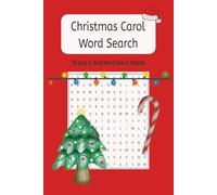 Christmas Carol Word Search: Word Searches with Easy to Read Print about Christmas Carols, Christmas and More [ 6x9 inches, 110 pages 50+ puzzles ... Gift for Holidays, Travel and Free Time