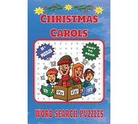 Christmas Carols Word Search Puzzles: Christmas Word Search Puzzles For Adults, Seniors and Teens: Easy to Read Print, Relax, and Engage Your Mind and Experience Stress Relief