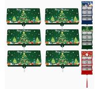 Christmas Cash Gift Envelope- A creative way to give cash this Christmas! 2026 New Christma Cash Gift Envelope with 10 Slots (Green,6 Pcs)
