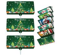 Christmas Cash Gift Envelopes - 10-Pack Money Holders for Cash & Gift Cards - Festive Holiday Designs, Perfect for Cash Gifts, Gift Cards, Christmas Surprises & Holiday Giving. (Green,3)