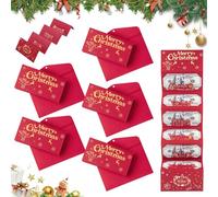Christmas Cash Gift Envelopes, 2025 New Christmas Money Holders for Cash, Moneies Envelopes with 6 Slots, Surprise Card Holder for Xmas, Holiday Money Gift Card for Family Friends (StyleA,5PC)