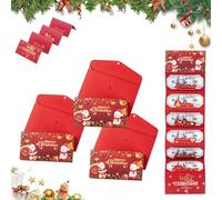 Christmas Cash Gift Envelopes, 2025 New Christmas Money Holders for Cash, Moneies Envelopes with 6 Slots, Surprise Card Holder for Xmas, Holiday Money Gift Card for Family Friends (StyleB,3PC)