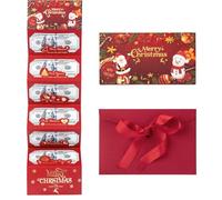Christmas Cash Gift Envelopes, Christmas Cash Gift Envelopes 5 Slots, 2025 New Creative Cashs Surprise Envelope for Checks or Cards, Party Gifts for Men Women (Style B,3 pc)