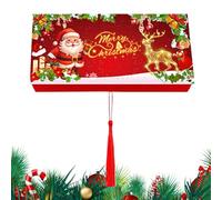 Christmas Cash Holder, Holiday Money Card Holder Tassels, Holiday 10-Slot Booklet Stocking Stuffers For Girls Women Men Mom Dad Friends Family Birthday Party Family Gathering