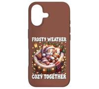 Christmas Cat with Lights for Kitten Mom Cute Winter Sayings Coque pour iPhone 17