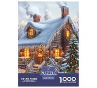 Christmas Chalet 1000 Pièces Adultes De Puzzle Adultes De Puzzle Classiques Cadeau Enfants Cadeaux Impossible 70x50cm/1000pcs