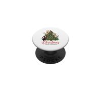 Christmas Chaos Approved Kittens Climbing Tree Cat Lover PopSockets PopGrip Adhésif