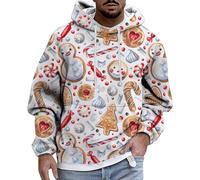 christmas, chemise de Noël pour homme, sweat à capuche de Noël à manches longues, imprimé, pour Noël, vacances, avec sport, pull de loisirs, sweat à capuche de Noël, z, S