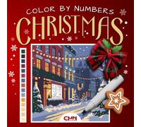Christmas Color by Numbers for Adults & Kids: 50 Festive Coloring Pages • Winter Scenes, Cozy Moments & Holiday Magic • Easy-to-Follow Numbered Coloring Fun