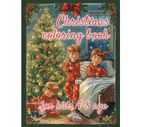 Christmas Coloring Book for Kids Ages 4-8: Easy & Cute Holiday Scenes • Single-Sided Pages for Crayons & Pencils