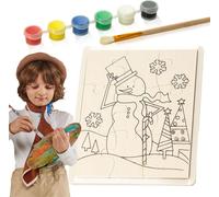 Christmas Coloring page Coloring page 15X20 Cm For painting Snowman
