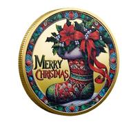 Christmas Commémorative Coin - Festive Gnomes Nouvel An Souvenir | Challenge Sur Le Thème Des Vacances Coinn Coiin Commémoratif En Métal Pour Les Bas De Noël, Cadeaux Et Affichages À Collectionner