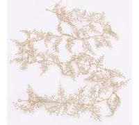 Christmas Concepts® 1,8 m (6 ft) Guirlande de Feuilles à Paillettes Dorées- Décoration Florale pour Fête - Décorations pour Sapin de Noël