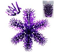 Christmas Concepts® 16" (1,3 pi) Décoration à Suspendre en 3D avec Grand Flocon de Neige en Aluminium - Garniture de Noël (Violet)