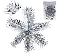 Christmas Concepts® 16" (1,3 pi) Décoration à Suspendre en 3D avec Grand Flocon de Neige en Aluminium - Garniture de Noël (Argent)