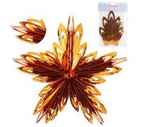 Christmas Concepts® 16" (1,3 pi) Grande décoration à Suspendre étoile 3D en Feuille - Garniture de Noël (cuivre)