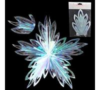 Christmas Concepts® 16" (1,3 pi) Grande décoration à Suspendre étoile 3D en Feuille - Garniture de Noël (irisée)