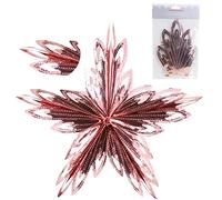 Christmas Concepts® 16" (1,3 pi) Grande décoration à Suspendre étoile 3D en Feuille - Garniture de Noël (Or Rose)