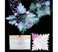 Christmas Concepts® 2.7m (9ft) - Ensemble de 2 décorations à Suspendre décoratives avec Guirlande (Iridescent)