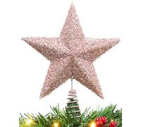 Christmas Concepts® 28cm (11") Sparkling Tree Top Star - Décoration de Noël Luxueuse (Or Rose)