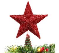Christmas Concepts® 28cm (11") Sparkling Tree Top Star - Décoration de Noël Luxueuse (Rouge)