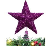 Christmas Concepts® 28cm (11") Sparkling Tree Top Star - Décoration de Noël Luxueuse (Violet)