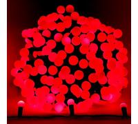 Christmas Concepts® 300 30m/98ft Red LED Berry Lights With 8 Function Controller - Indoor/Outdoor - Energy Efficiency A++ - Christmas Lights