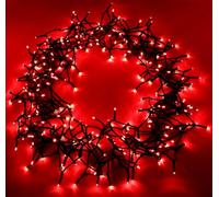 Christmas Concepts® 300 lumières LED de poursuite - Intérieur/extérieur - Boîtier de commande à 8 fonctions (rouge)