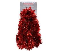 Christmas Concepts® 3m (117")/ 9.8ft Tinsel de Noël Chunky/Fine - Décoration de Noël - Tinsel de Haute qualité (Rouge)