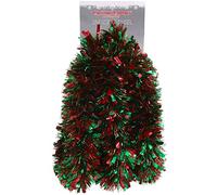 Christmas Concepts® 3m (117")/ 9.8ft Tinsel de Noël Chunky/Fine - Décoration de Noël - Tinsel de Haute qualité (Rouge Vert)