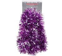 Christmas Concepts® 3m (117") / 9.8ft Tinsel de Noël Chunky/Fine - Décoration de Noël - Tinsel de Haute qualité (Violet & Argent)
