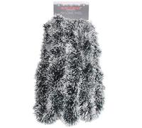 Christmas Concepts® 3m / 9.8ft Tinsel de Noël Chunky/Fine - Décoration de Noël - Tinsel de Haute qualité (Vert et Blanc)