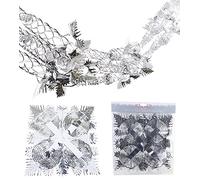 Christmas Concepts® 9 pi x 1 pi Grande Guirlande carrée en Aluminium à Suspendre - Décoration de Noël (Argent)