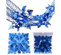 Christmas Concepts® 9 pi x 1 pi Grande Guirlande carrée en Aluminium à Suspendre - Décoration de Noël (Bleu Royal)